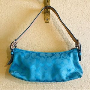 blue coach bag